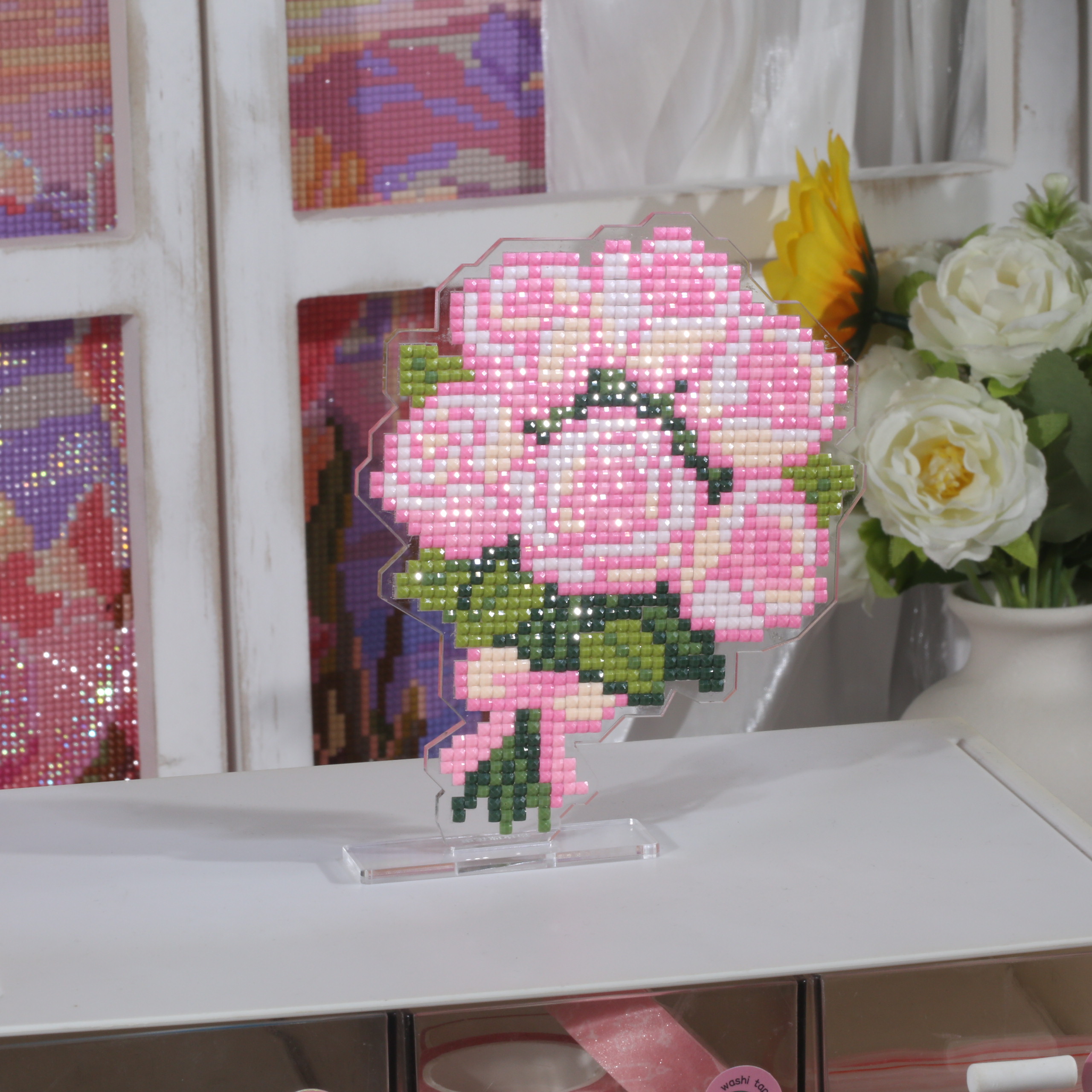 ForeverYoung Pink Rose Bouquet - Resin Art Of Rose 리뷰 및 가격