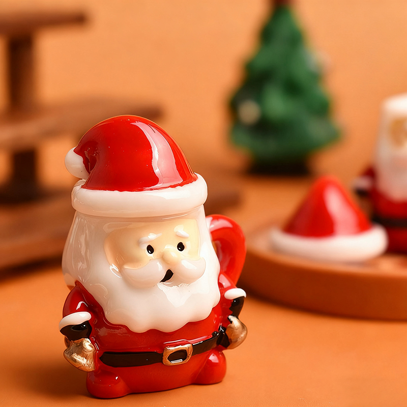 Mini Santa Teacup Ornament - R - Resin Art And Decor 리뷰 및 가격