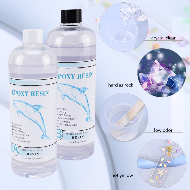1:1 Clear Epoxy Resin Crystal  - Uv Resin Clear Hard 리뷰 및 가격