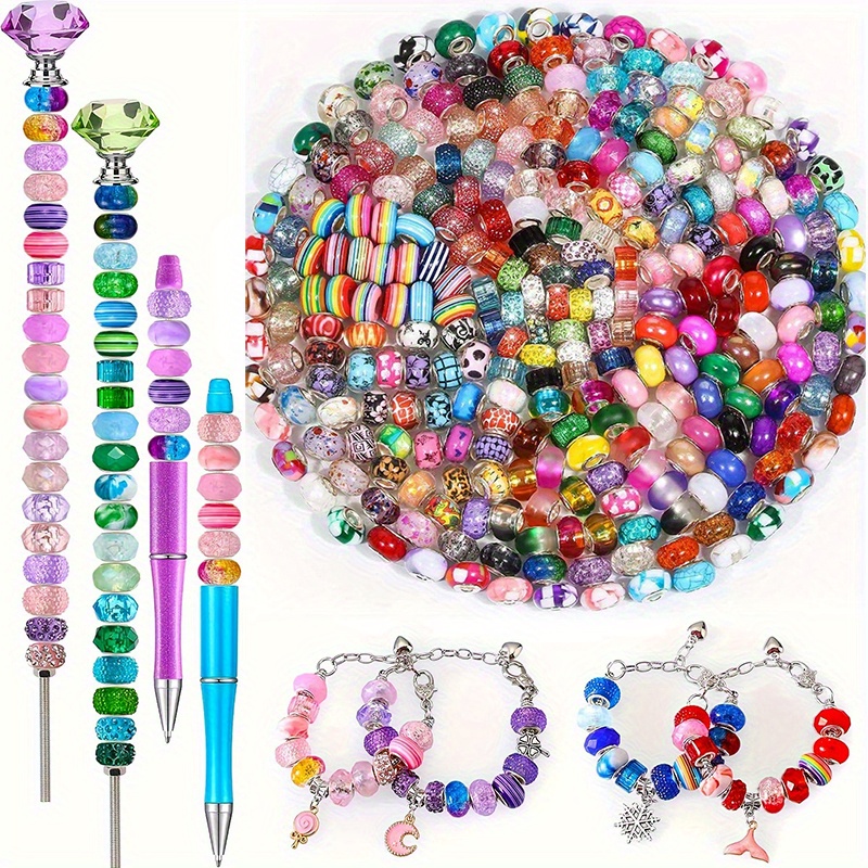 100 Pcs Mixed Color Large Hole - Resin Art Bracelet 리뷰 및 가격