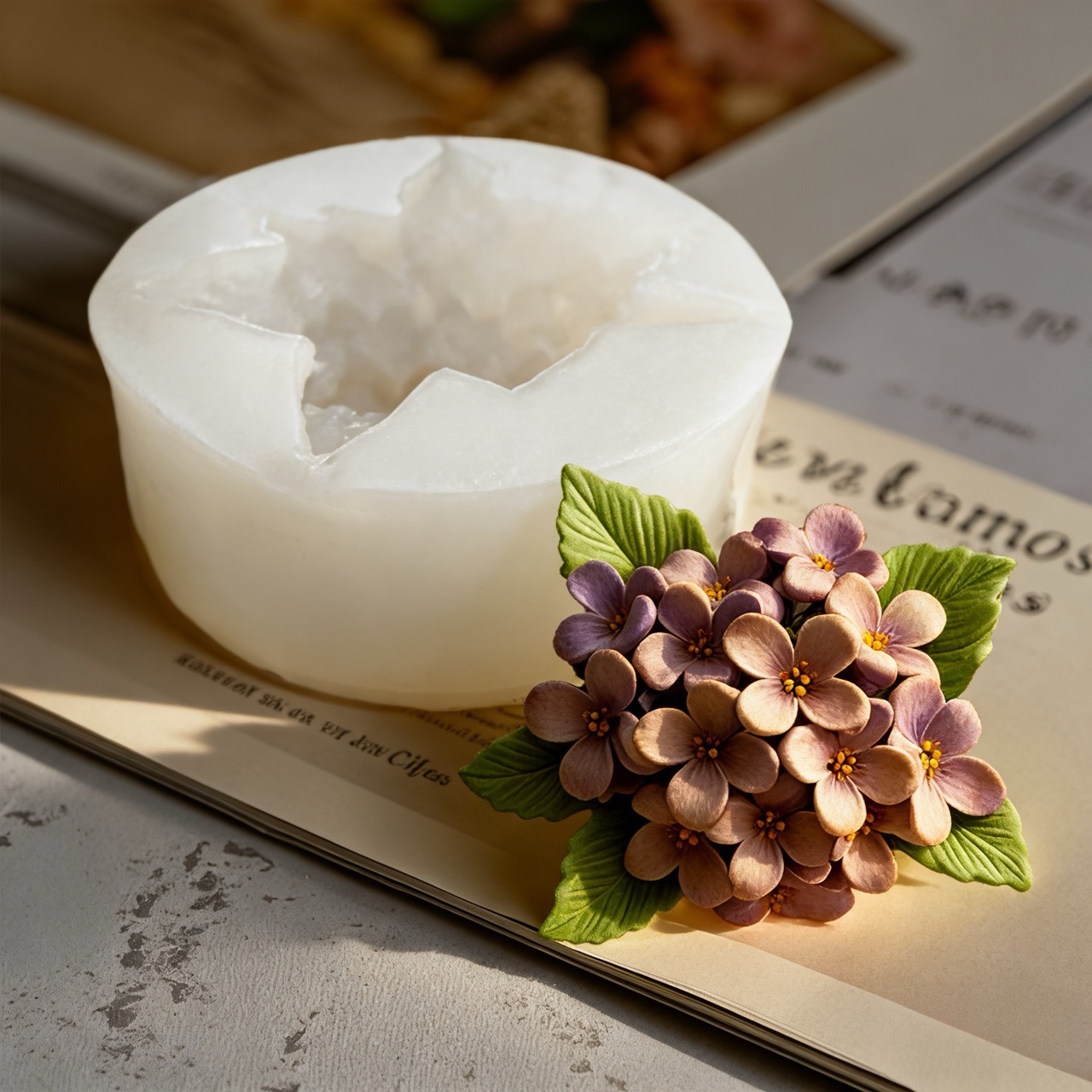 2-Piece 3D Rose and Lilac Sili - Resin Art Of Rose 리뷰 및 가격