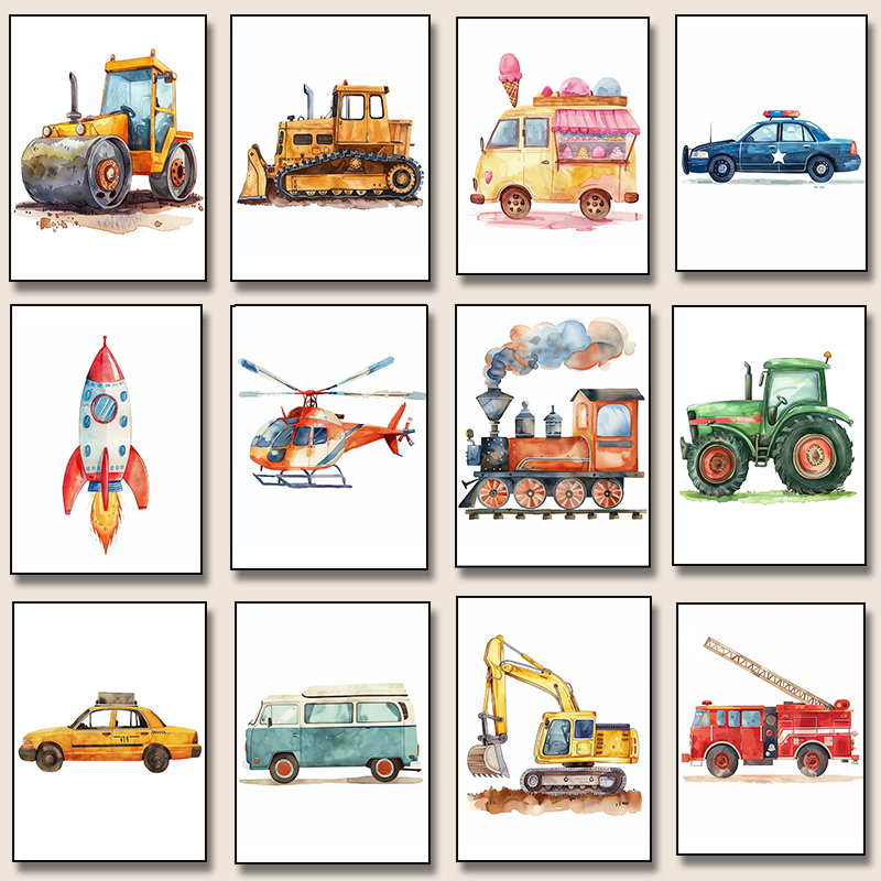Helicopter Fire Truck Tractor  - Resin Art For Kids 리뷰 및 가격