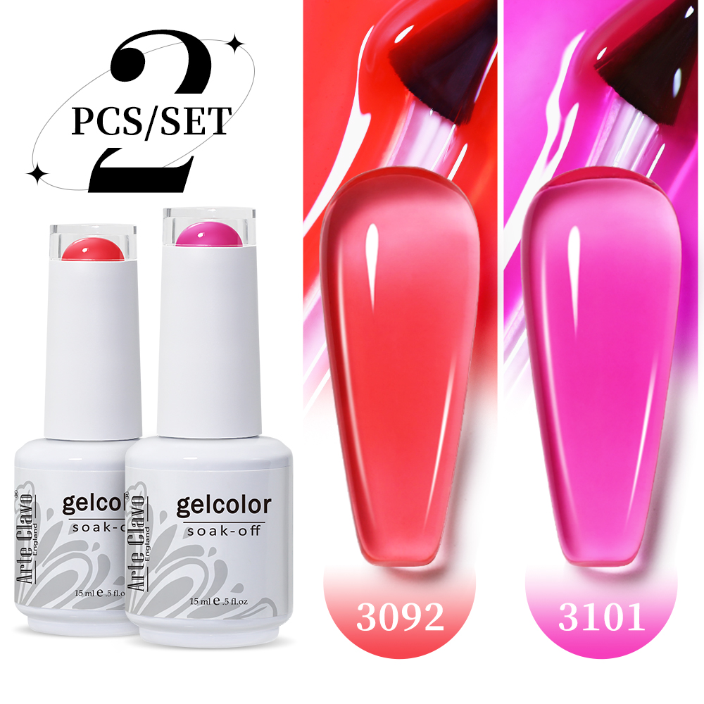 Arte Clavo 2Pcs/Set 15ml Jelly - Resin Art Purple 리뷰 및 가격