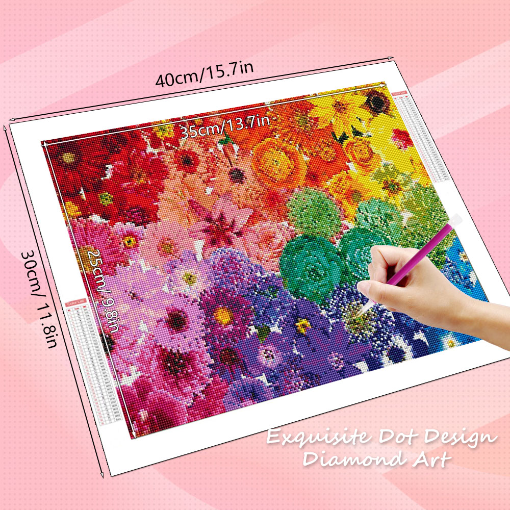 HUACAN Diamond Art Kits Flower - Resin Art Of Rose 리뷰 및 가격