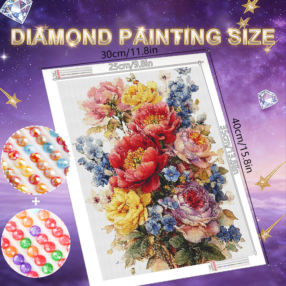 HUACAN Diamond Painting Kit Fl - Resin Art Of Rose 리뷰 및 가격