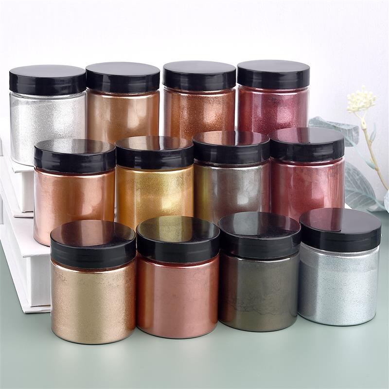 50g Shimmer Metallic Gold Silv - Resin Art Letters 리뷰 및 가격
