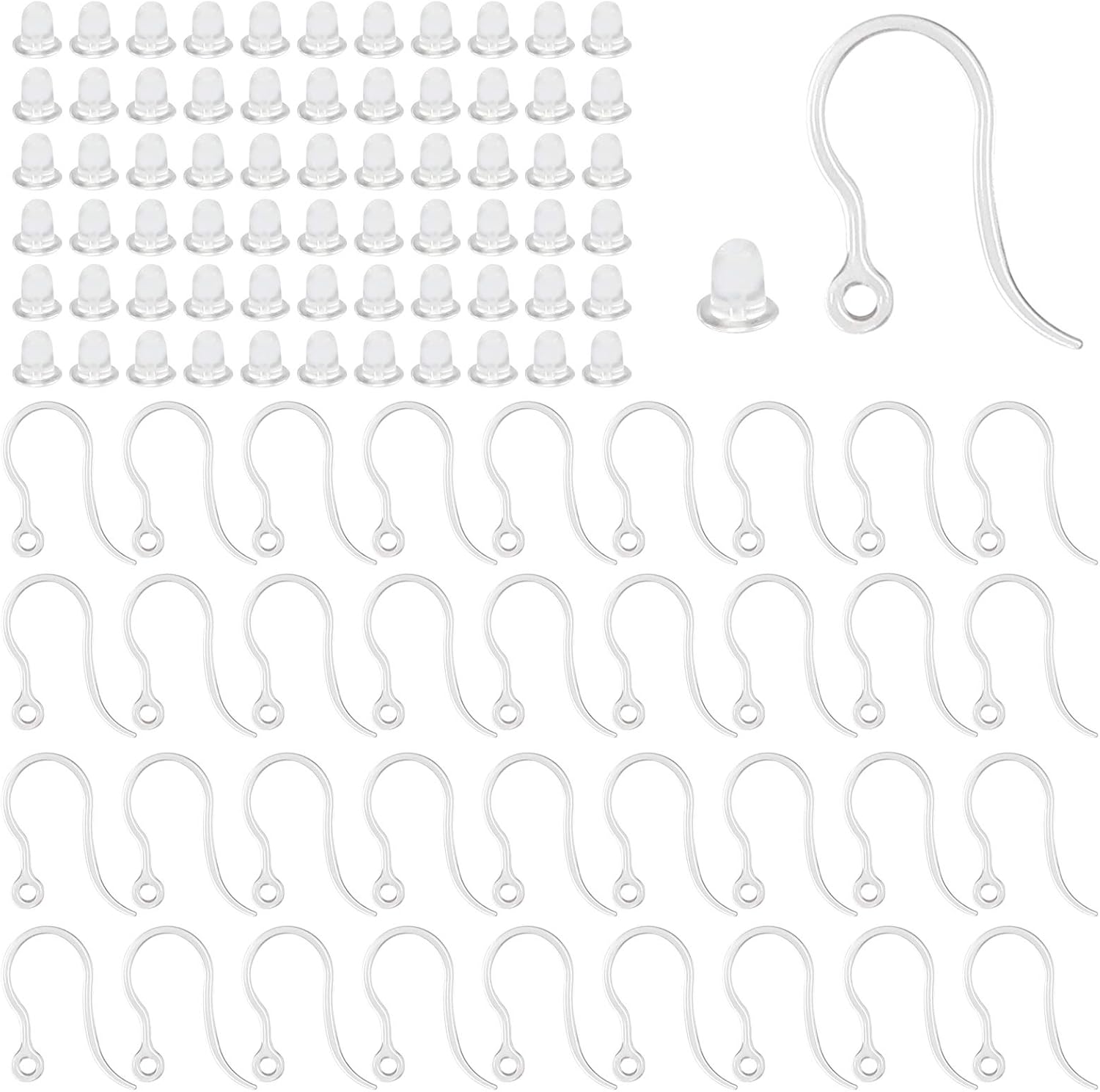 40pcs Clear Plastic Earring Ho - Resin Art Notes 리뷰 및 가격