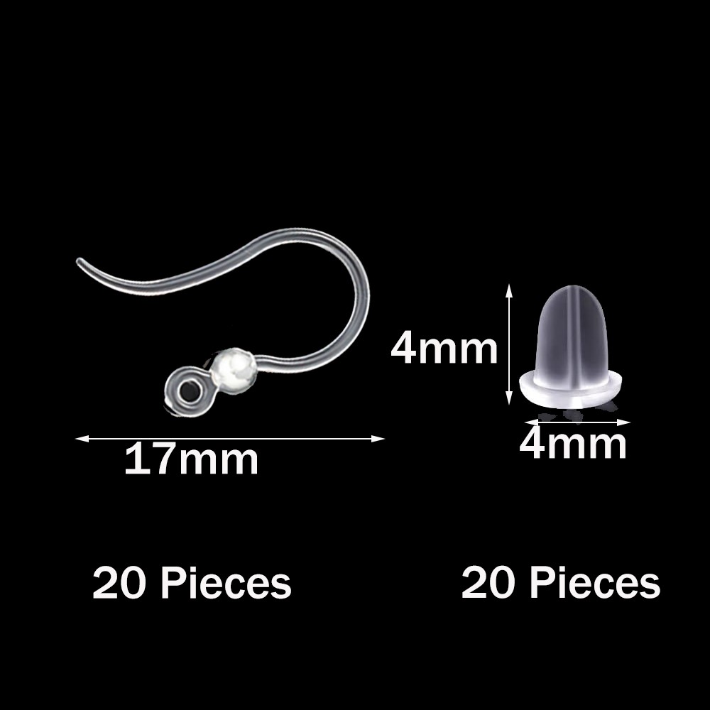 40pcs Clear Plastic Earring Ho - Resin Art Notes 리뷰 및 가격