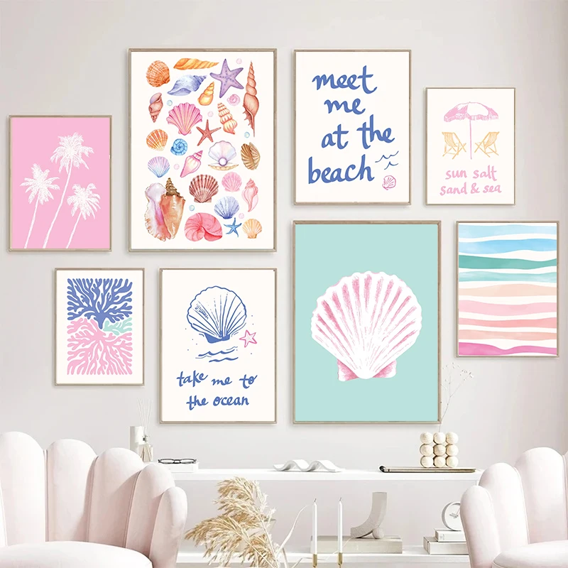Coastal Gallery Wall Art Summe - Resin Art Painting 리뷰 및 가격