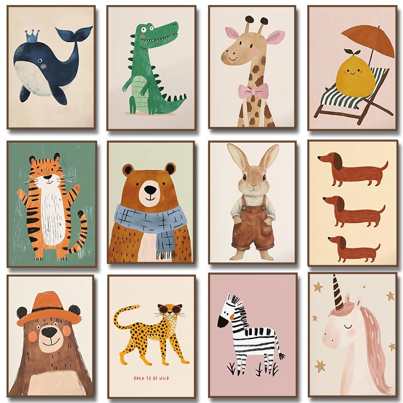 Cute Animal Illustration Poste - Resin Art For Kids 리뷰 및 가격