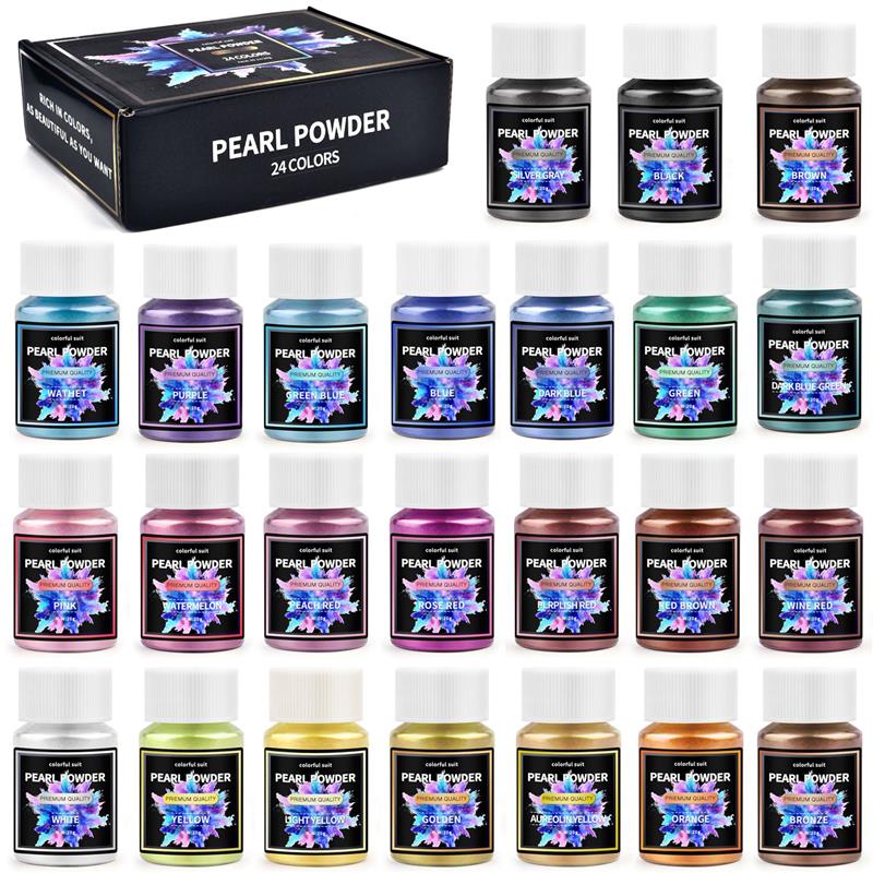 6/24/30Colors Epoxy Resin Dye  - Resin Dye Opaque 리뷰 및 가격