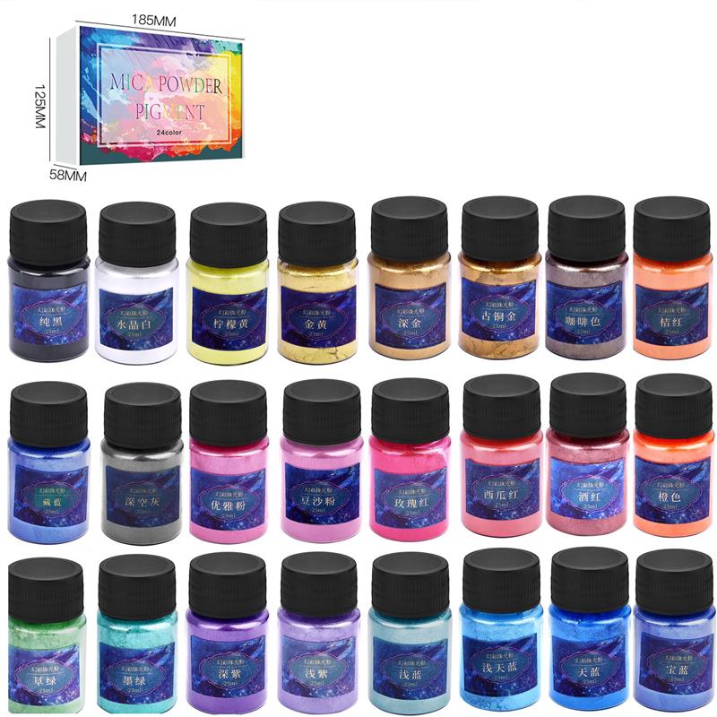 6/24/30Colors Epoxy Resin Dye  - Resin Dye Opaque 리뷰 및 가격