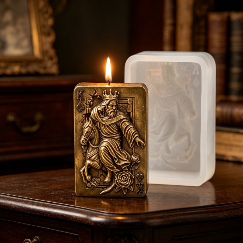 Vintage Spade King Poker Card  - Resin Art Of Rose 리뷰 및 가격