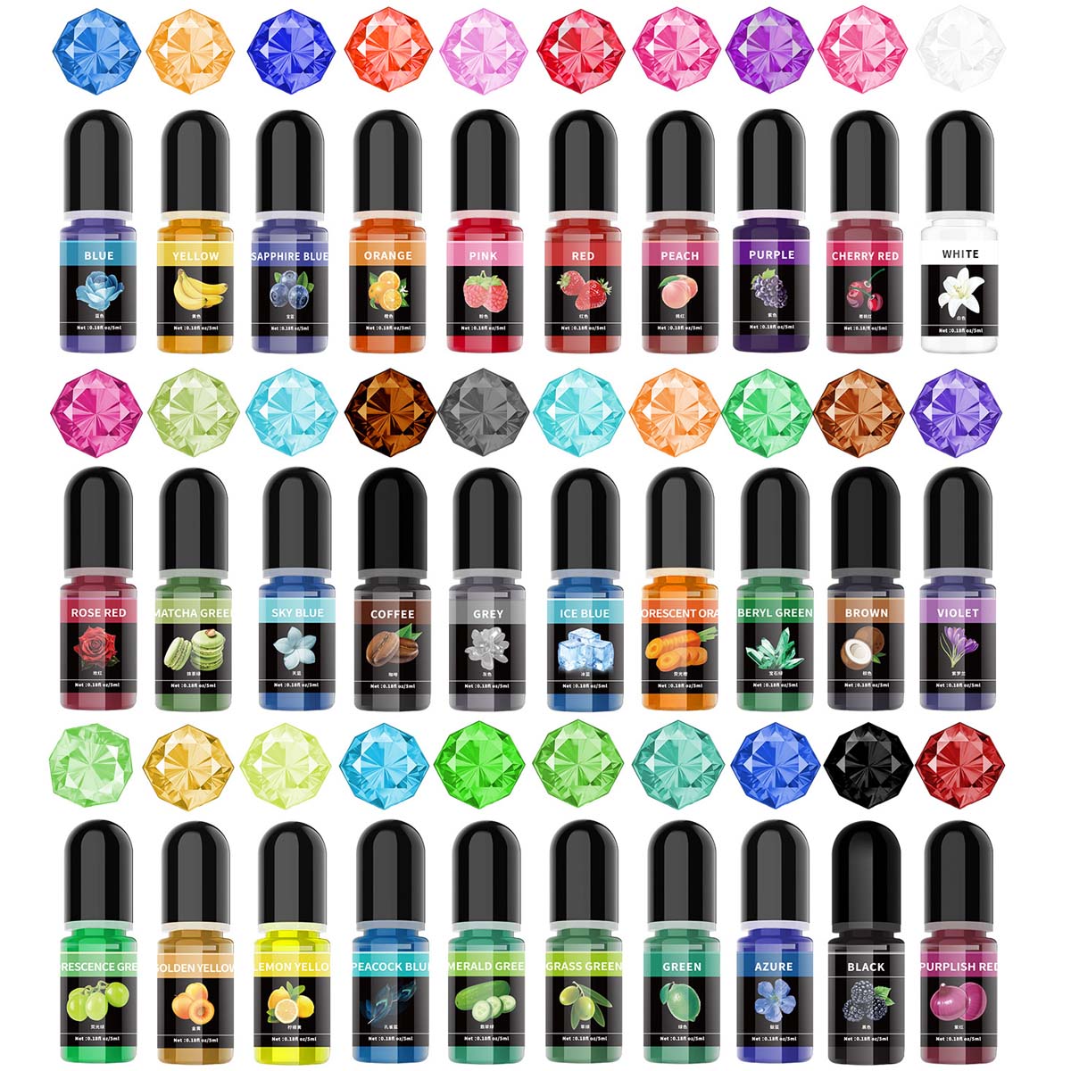 5ml/Bottle Epoxy Resin Pigment - Resin Art Letters 리뷰 및 가격