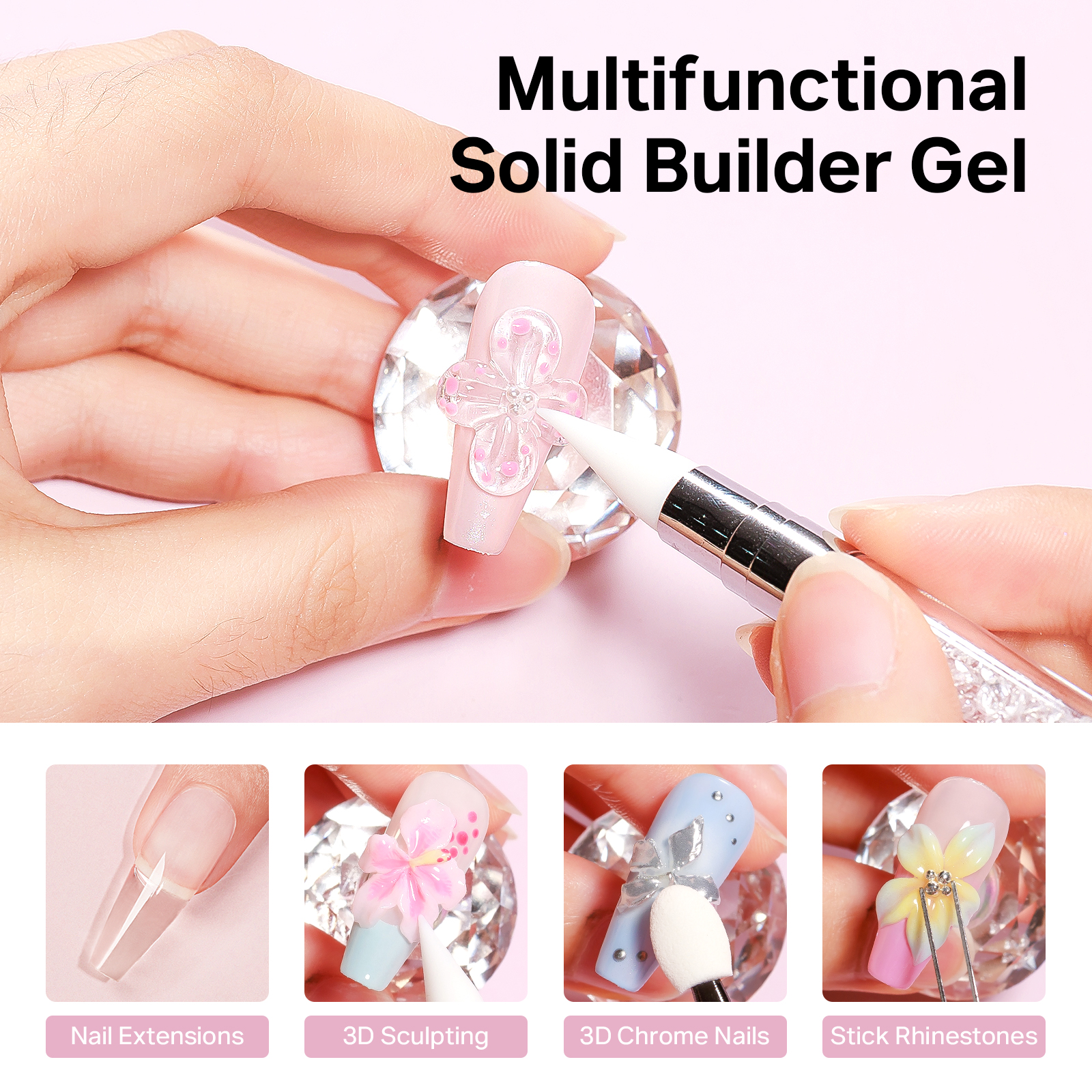 MIZHSE Builder Nail Gel White  - Uv Resin Clear Hard 리뷰 및 가격