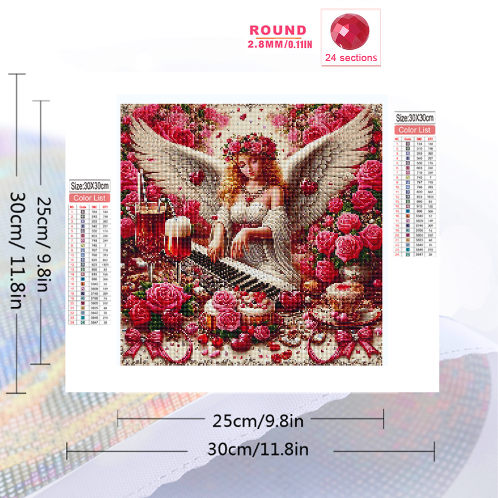 Momoart Diamond Mosaic Girl Po - Resin Art Of Rose 리뷰 및 가격