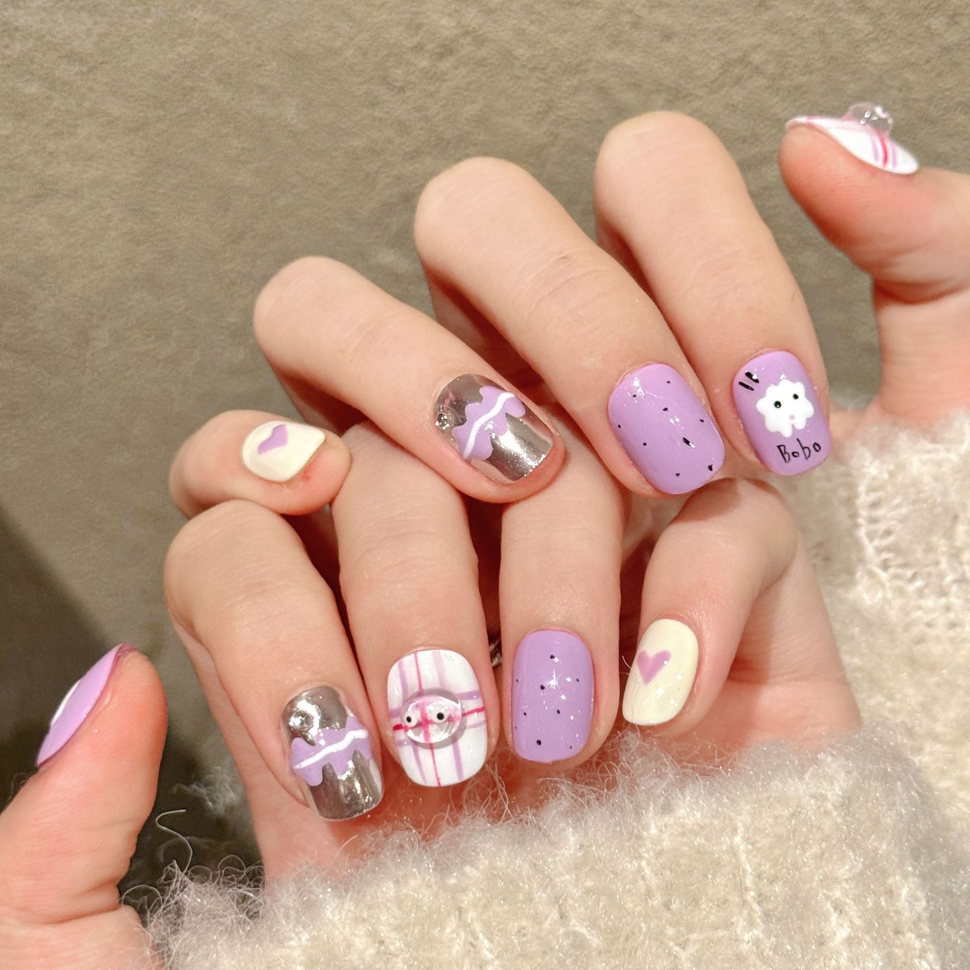 10pcs Handmade Pressed Short R - Resin Art Purple 리뷰 및 가격