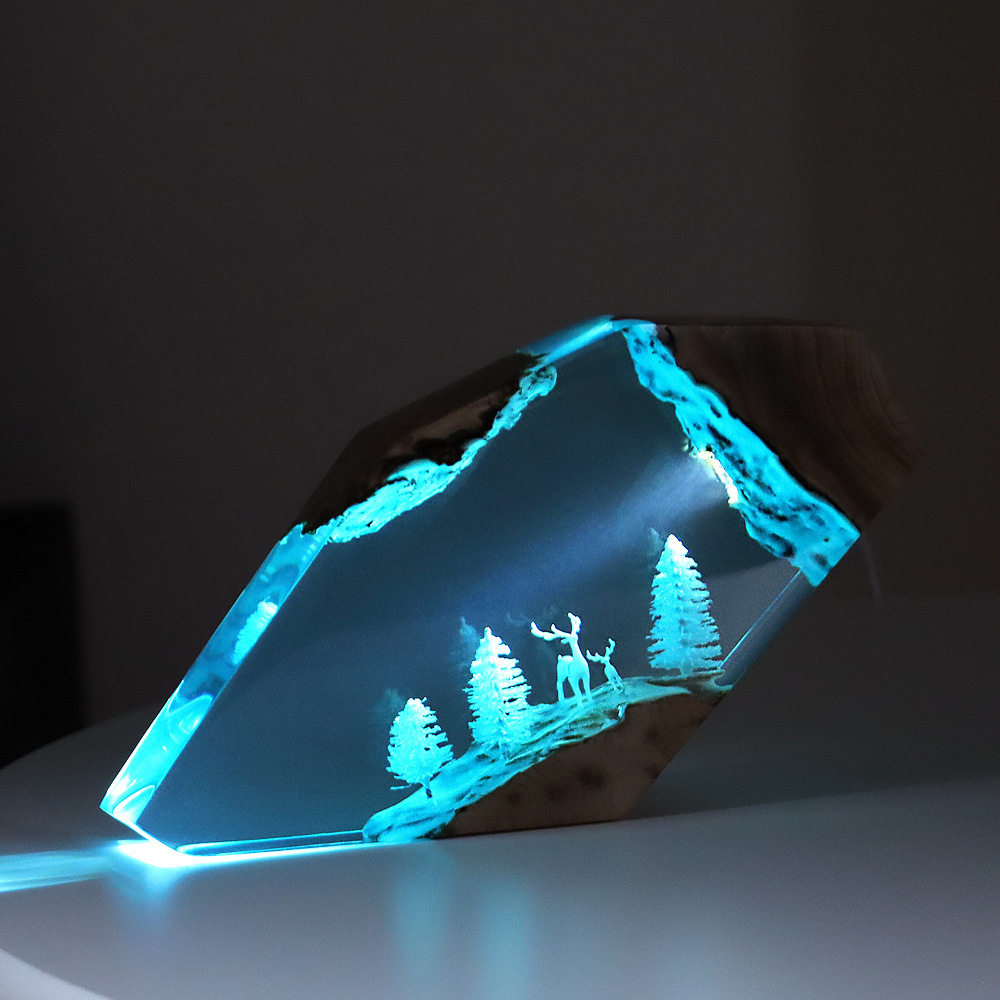 Forest Fairy Deer Desktop Art  - Resin Art And Decor 리뷰 및 가격