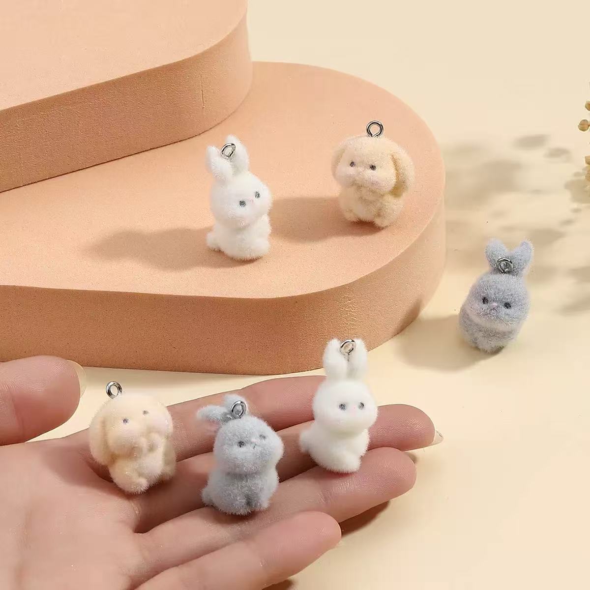10pcs Flocking Little Rabbit R - Resin Art Notes 리뷰 및 가격