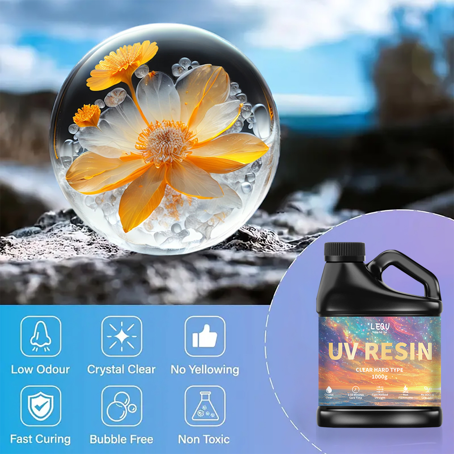 100/200/500/1000g UV Epoxy Res - Resin Art Letters 리뷰 및 가격