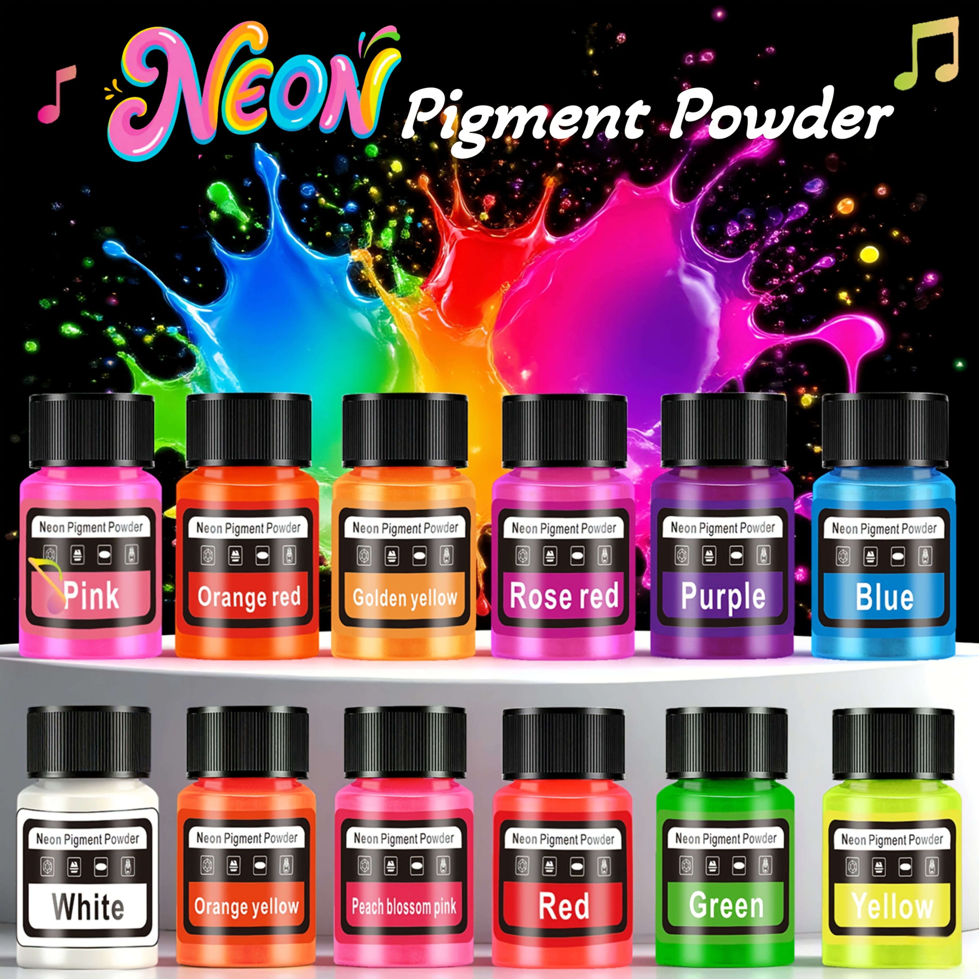 Fluorescent Powder/Neon Resin  - Resin Art Letters 리뷰 및 가격